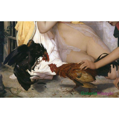 Reprodukcja obrazu: Młodzi Grecy obserwujący walkę kogutów - Jean-Leon Gerome