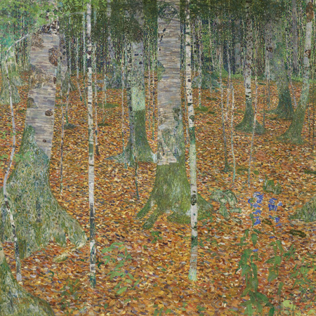 Brzozowy las - Gustav Klimt