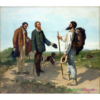 Reprodukcja obrazu: Spotkanie - Gustave Courbet