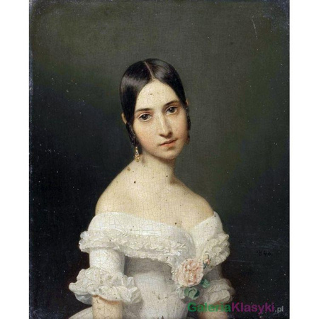 Portret dziewczyny - Ferdinand Georg Waldmuller