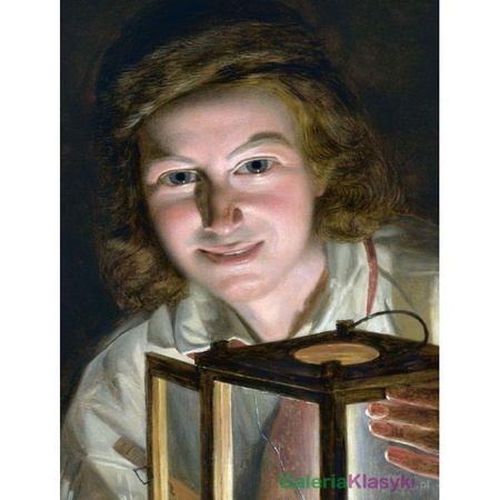 Autoportret z latarnią - Ferdinand Georg Waldmuller