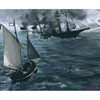 Bitwa pomiędzy USS Kearsarge i CSS Alabama - Edouard Manet