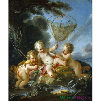 Putta jako rybak - Francois Boucher