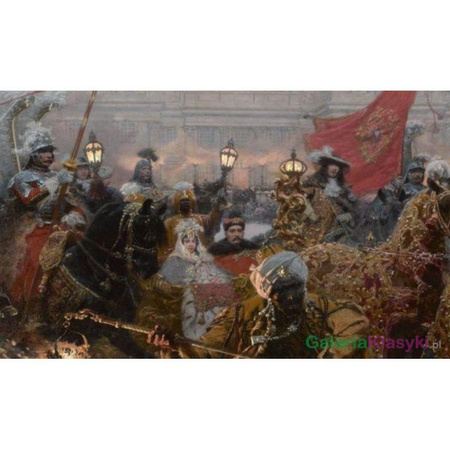 Wyjazd z Wilanowa Jana III i Marysieńki Sobieskich - Józef Brandt