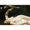 "Kobieta z papugą" - Gustave Courbet