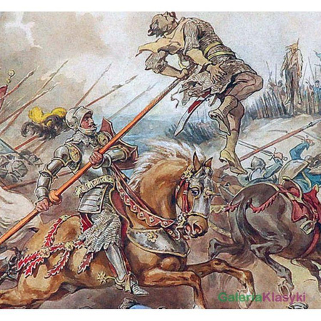 Reprodukcja obrazu: Cherubin Gniewosz w bitwie pod Suczawą 1497 - Juliusz Kossak