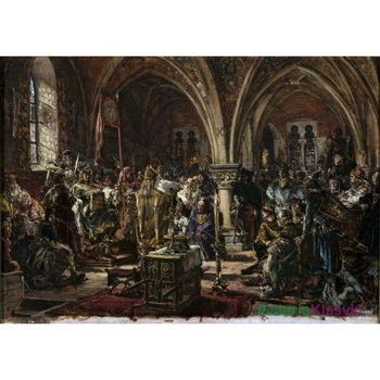 Pierwszy Sejm w Łęczycy, z cyklu "Dzieje Cywilizacji w Polsce" - Jan Matejko