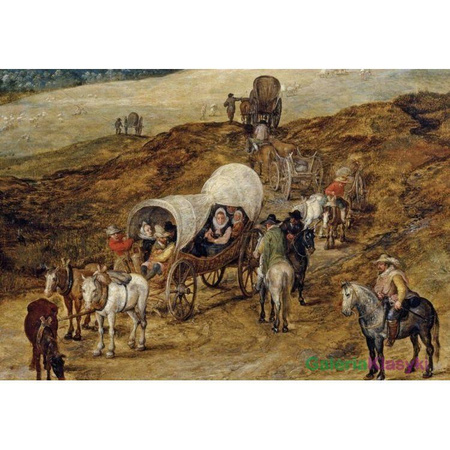 Krajobraz z wozami - Jan Brueghel Starszy