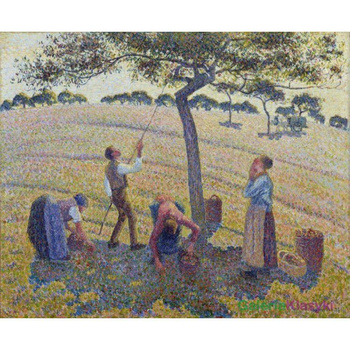 "Zbiór jabłek w Eragny" - Camille Pissarro