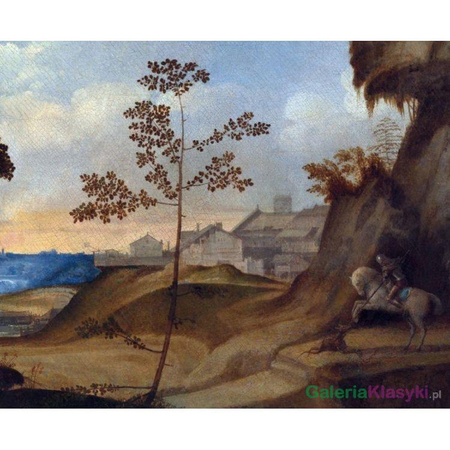 "Krajobraz z zachodem słońca" - Giorgione