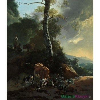 "Krajobraz z rozwścieczonym wołem" - Adam Pynacker