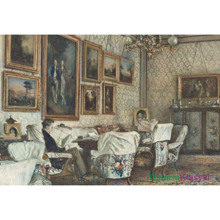 Reprodukcja obrazu: Salon w Apartamencie hrabiego Lanckorońskiego w Wiedniu - Rudolf von Alt
