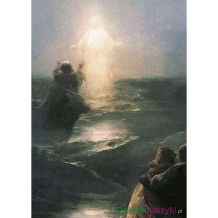 Reprodukcja obrazu "Spacer po wodzie" - Iwan Ajwazowski