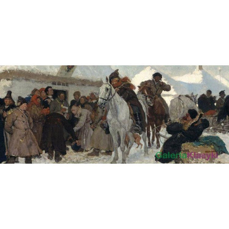 Sprawa u wójta - Przed wójtem - Józef Chełmoński