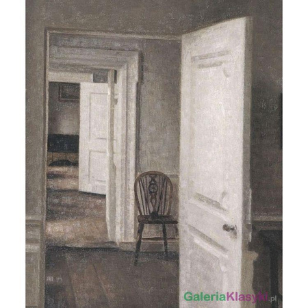 "Cztery pokoje" - Vilhelm Hammershoi