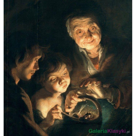 Stara kobieta z koszem węgla - Peter Paul Rubens