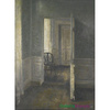 "Wnętrze z krzesłem" - Vilhelm Hammershoi