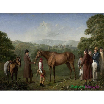 Trening konia wyścigowego w terenie - Jacques-Laurent Agasse