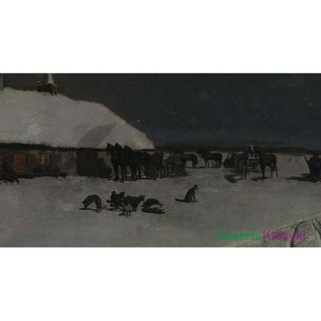 Noc na Ukrainie zimą - Józef Chełmoński