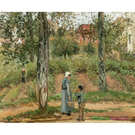 "Domy przy Bougival - jesień" - Camille Pissarro
