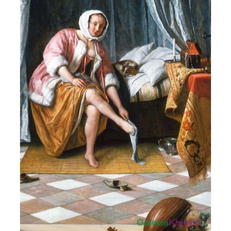 Reprodukcja obrazu: Kobieta podczas toalety - Jan Steen