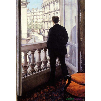 Reprodukcja obrazu: Młody mężczyzna w oknie - Gustave Caillebotte
