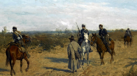 Patrol powstańczy - Maksymilian Gierymski