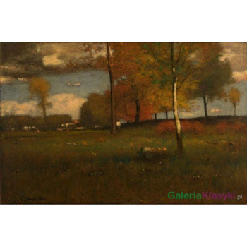 "W pobliżu wsi. Październik" - George Inness