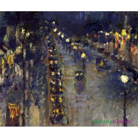 "Bulwar Montmartre nocą" - Camille Pissarro