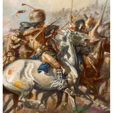 Walka Custera - Charles Marion Russell