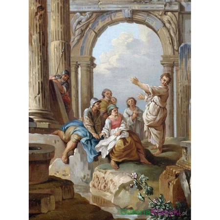 "Kazanie w rzymskich ruinach" - Giovanni Pannini