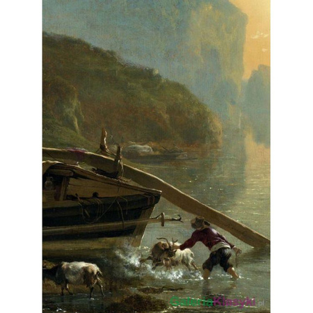 "Włoski krajobraz z rzeką" - Adam Pynacker