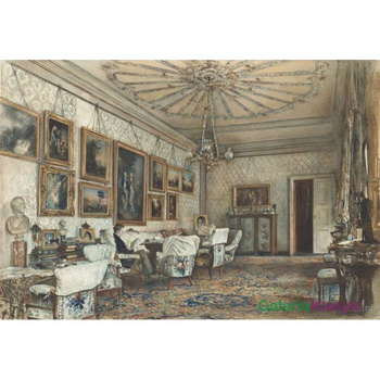 Reprodukcja obrazu: Salon w Apartamencie hrabiego Lanckorońskiego w Wiedniu - Rudolf von Alt