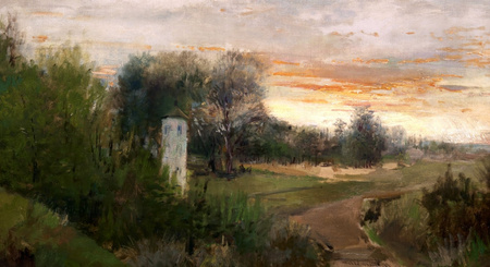 Krajobraz z okolic Czarnokozińców - Adam Chmielowski