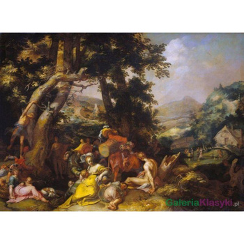 Landscape with the Ministry of John the Baptist - Abraham Bloemaert