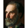 "Profesor William Woolsey Johnson" - Thomas Eakins