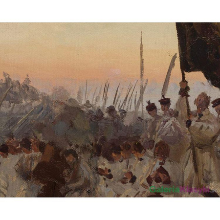 Kosynierzy, szkic do "Racławic" - Józef Chełmoński