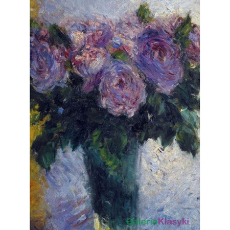 "Róże w wazonie" - Gustave Caillebotte