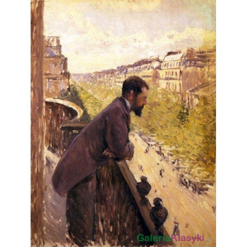"Mężczyzna na balkonie" - Gustave Caillebotte