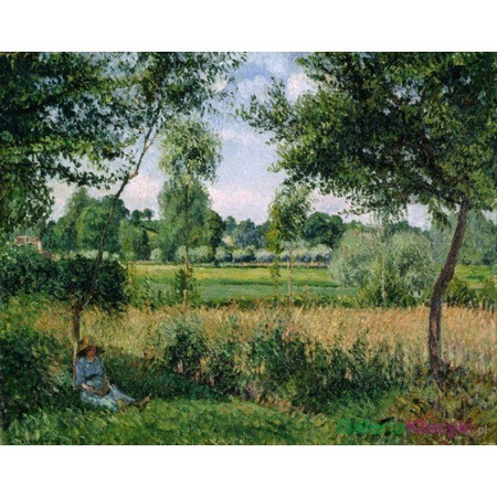 Słoneczny poranek - Camille Pissarro