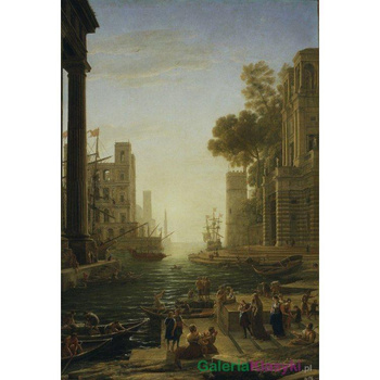 Krajobraz z załadunkiem Św. Pauli w Ostia - Claude Lorrain