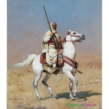 Reprodukcja obrazu "Arab na siwym koniu" - Tadeusz Ajdukiewicz