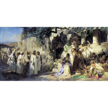 Chrystus i jawnogrzesznica - Henryk Siemiradzki