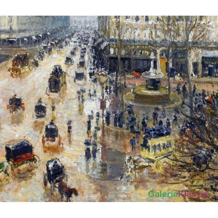 "Plac przy Teatrze Francuskim, Paryż" - Camille Pissarro