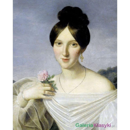 Kobieta w białej sukni - Ferdinand Georg Waldmuller