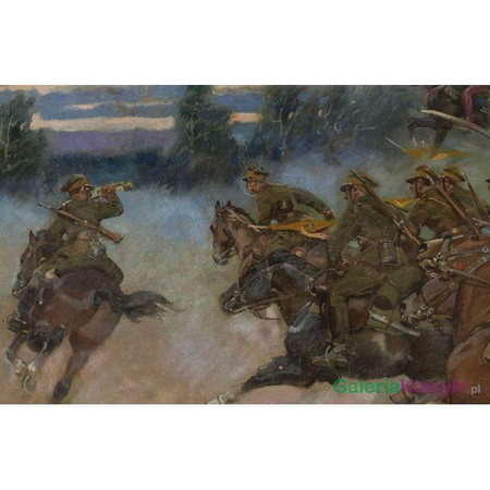 Szarża kawalerii - Wojciech Kossak