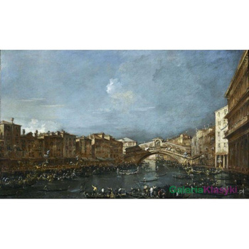 "Regaty pod mostem Rialto" - Francesco Guardi