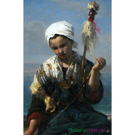 Prządka lnu - Jules Breton