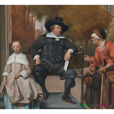 Portret Adolfa Croesera i jego córki Cathariny - Jan Steen