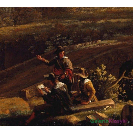 Artysta obserwujący naturę - Claude Lorrain